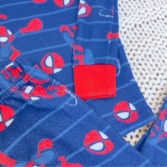 Marvel Spiderman Blue and Red Pajama Set Toddler Size 4 - Picture 2 of 4